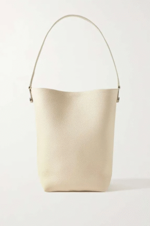 Manual Custom-Made Bags:Off-White Lychee Pattern Bucket Bag