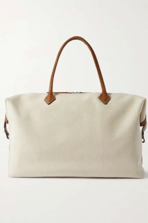 Manual Custom-Made Bags:Canvas And Leather Travel Bag